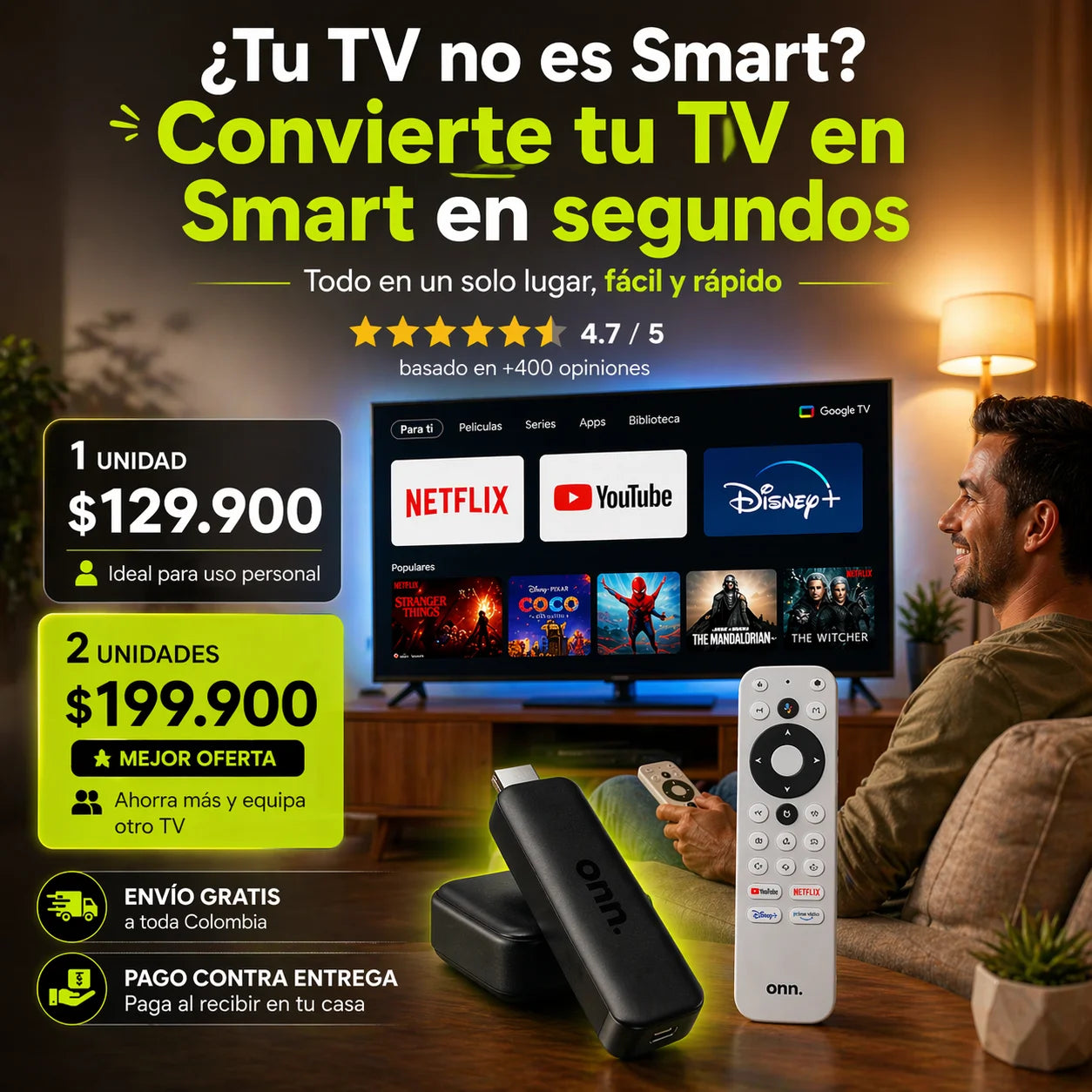 Watch ONN | Convierte tu TV en Smart