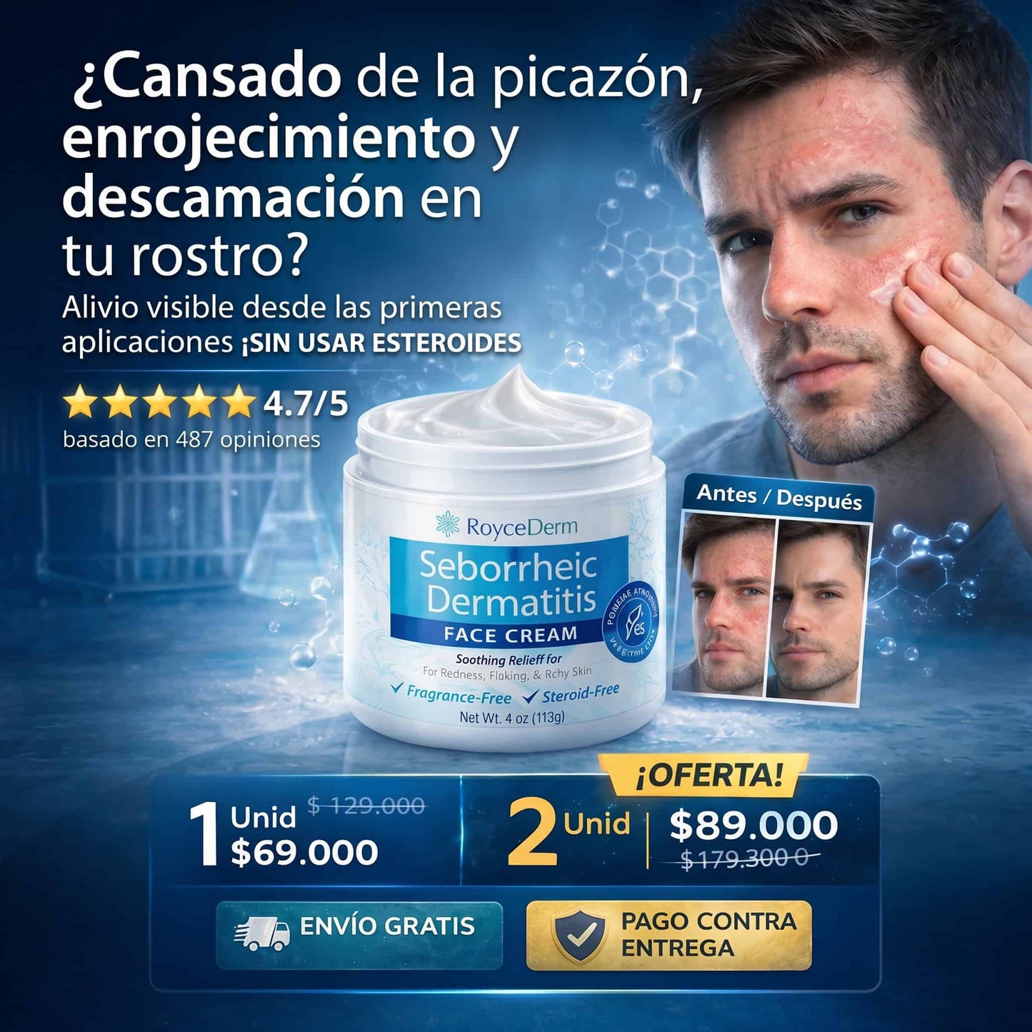 DermaCalm Pro™|Crema Calmante Facial